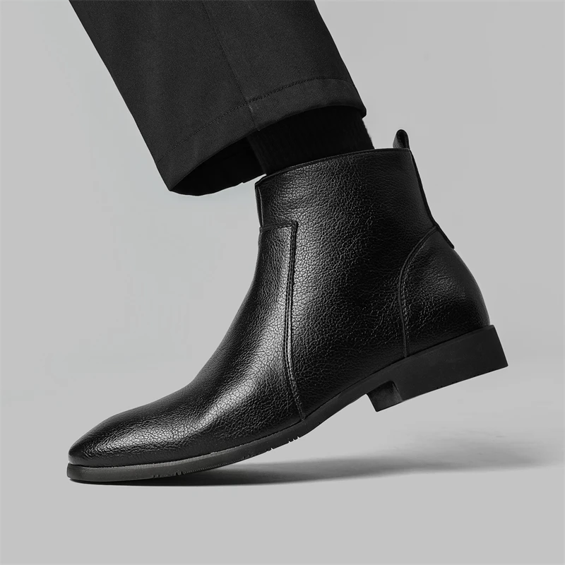 Quentin Leather Chelsea Boots