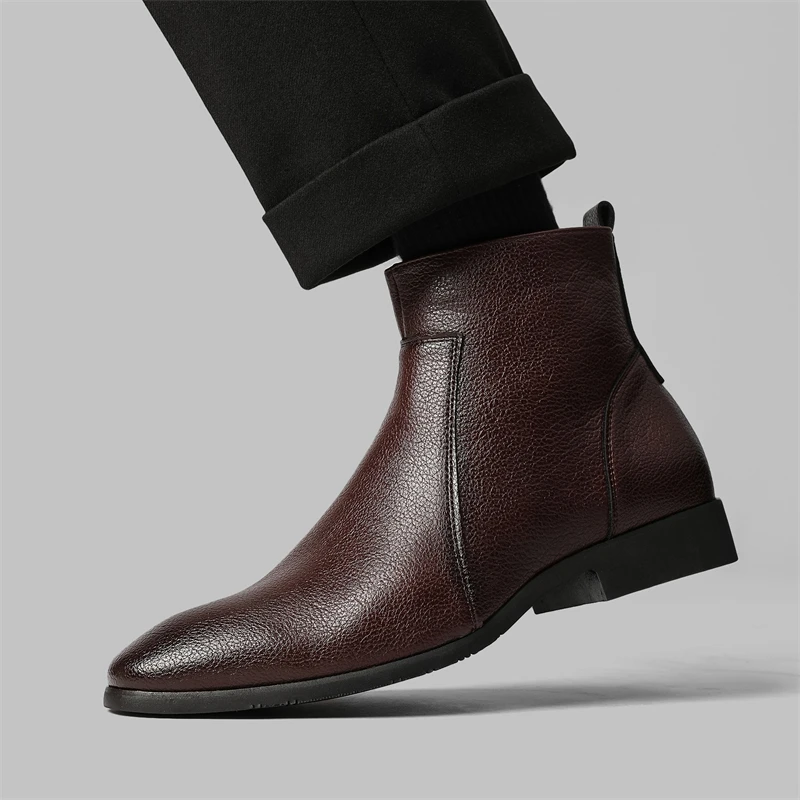 Quentin Leather Chelsea Boots
