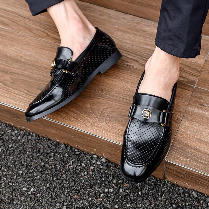 Nirvaro Italian Leather Loafers