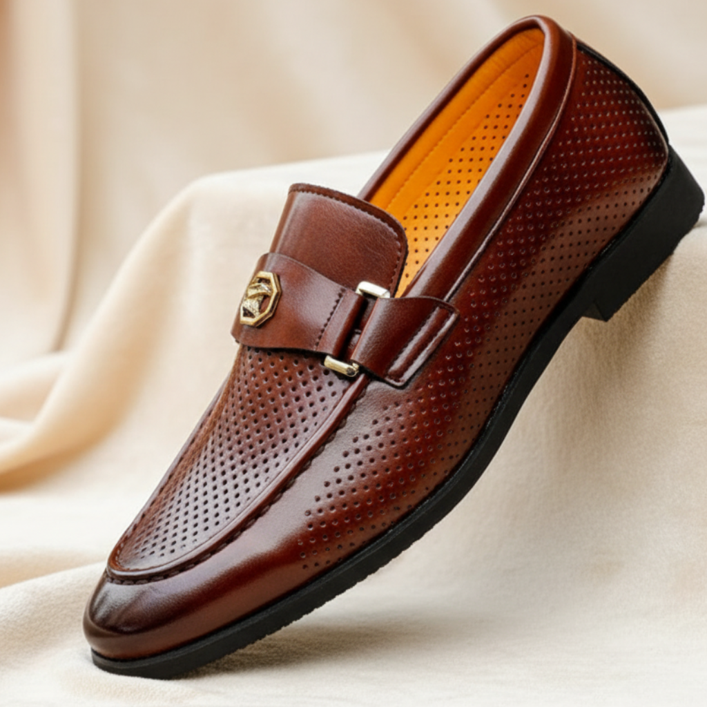 Nirvaro Italian Leather Loafers